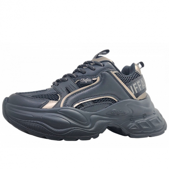 Buffalo Yuno One sportlicher Schnürer in black/pewter