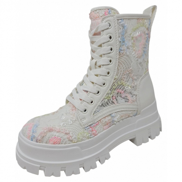 Buffalo Sommerstiefel Stiefel in white rose blue Buffalo Sommerstiefel Stiefel in white rose blue