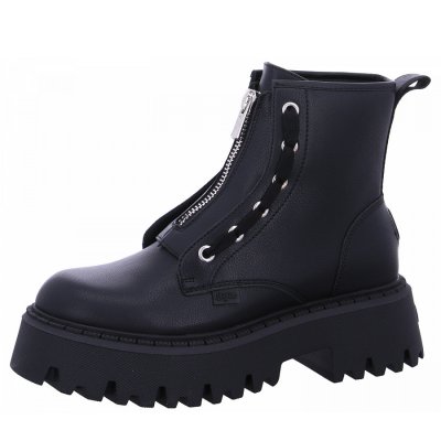Buffalo Aspen Front Zip Stiefel in black