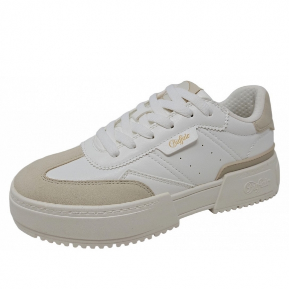 Buffalo Sneaker in whte cream