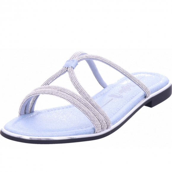 Buffalo Pantolette in silber