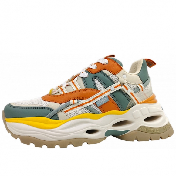 Buffalo Triplet Hollow Schnürer in Mint/Orange/Yellow