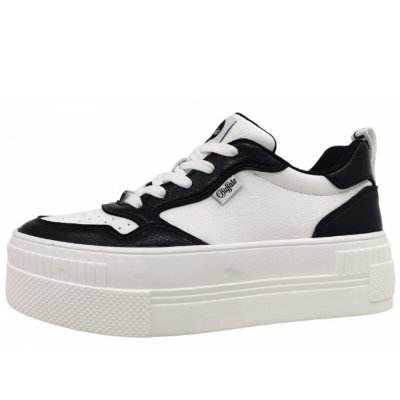 Buffalo Paired Court Sneaker low in White/Black