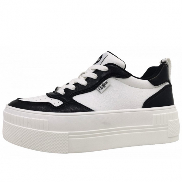 Buffalo Paired Court Sneaker low in White/Black