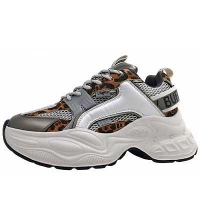 Buffalo Yuno One sportlicher Schnürer in grey leo