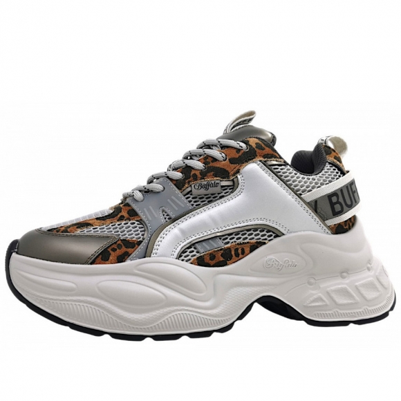 Buffalo Yuno One sportlicher Schnürer in grey leo