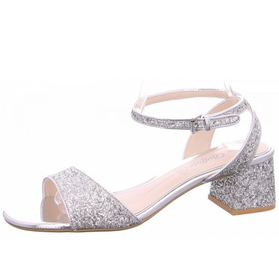Buffalo Rainelle Riemchensandalette in glitter silver Buffalo Rainelle Riemchensandalette in glitter silver