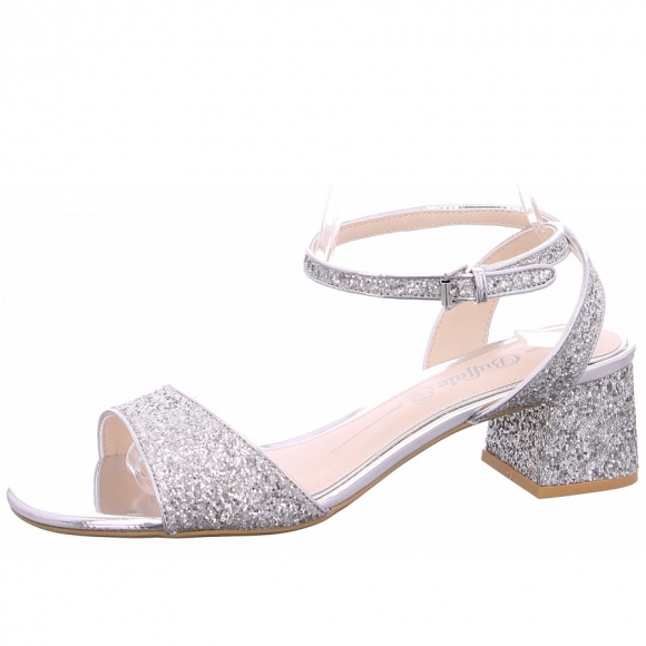 Buffalo Rainelle Riemchensandalette in glitter silver
