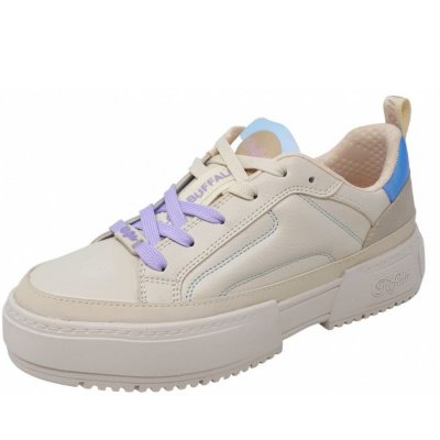 Buffalo RES Fox Lo Sneaker in cream purple