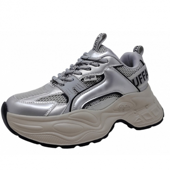 Buffalo PARA Sneaker in silver white black