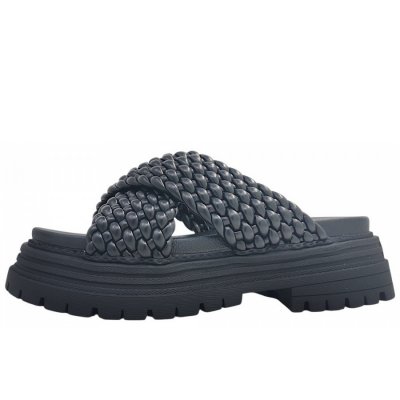 Buffalo Lennox Cross Pantolette in black