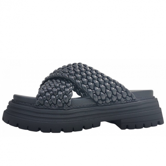 Buffalo Lennox Cross Pantolette in black