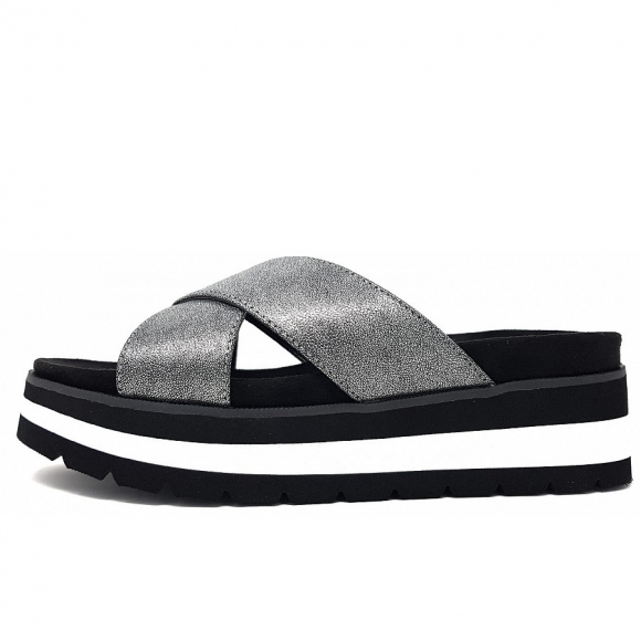 Bullboxer Pantolette in black/silber