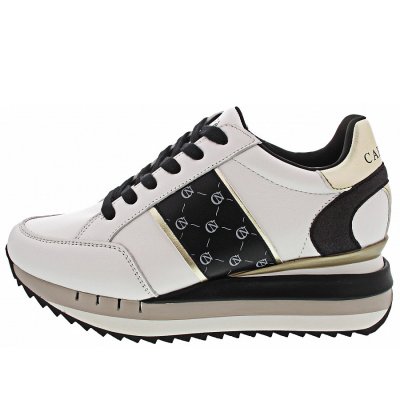 CafeNOIR Sneaker low in bianco-nero CafeNOIR Sneaker low in bianco-nero
