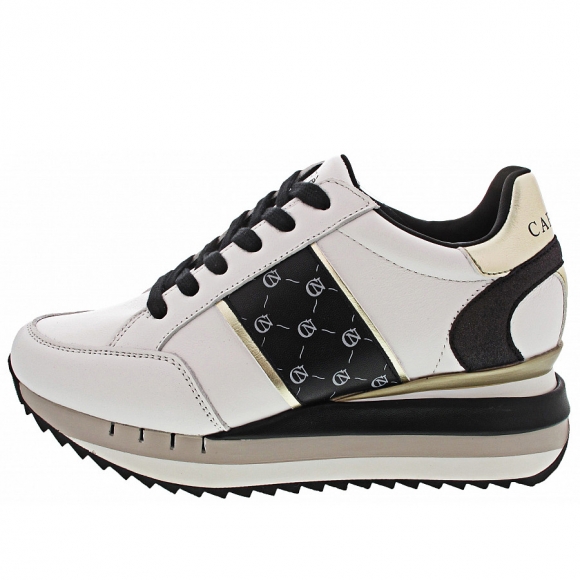 CafeNOIR Sneaker low in bianco-nero