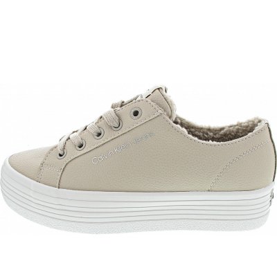 Calvin Klein Vulc Flatform Laceup Low Sneaker low in eggshell Calvin Klein Vulc Flatform Laceup Low Sneaker low in eggshell