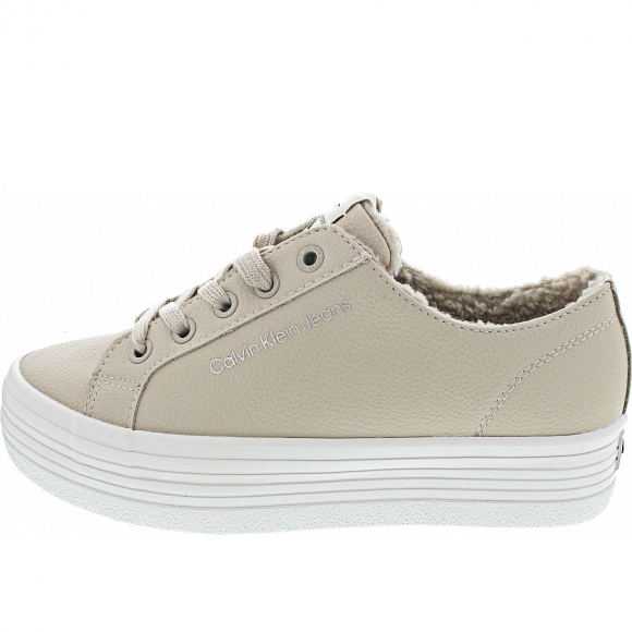Calvin Klein Vulc Flatform Laceup Low Sneaker low in eggshell Calvin Klein Vulc Flatform Laceup Low Sneaker low in eggshell