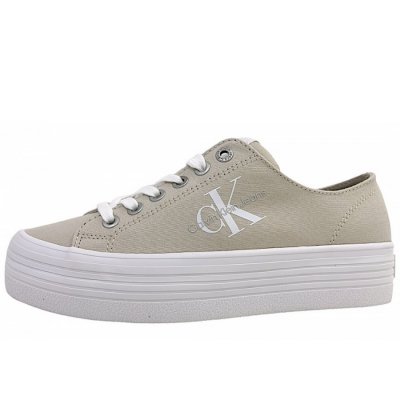 Calvin Klein Vulc Flatform Schnürer in 0F4- Eggshell Calvin Klein Vulc Flatform Schnürer in 0F4- Eggshell