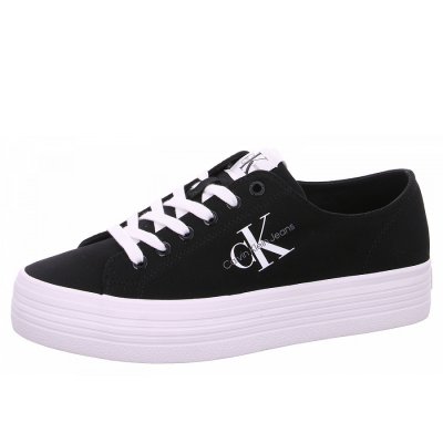 Calvin Klein Vulc Flatform Essential Leinenschuh in BDS black Calvin Klein Vulc Flatform Essential Leinenschuh in BDS black