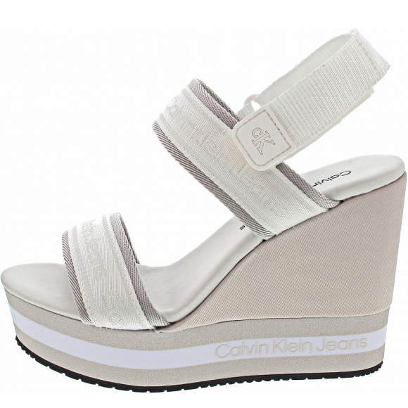 Calvin Klein Wedge Sandal Sling Pes Sandalette in bright white