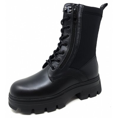Calvin Klein Laceup Zip Stiefelette in schwarz