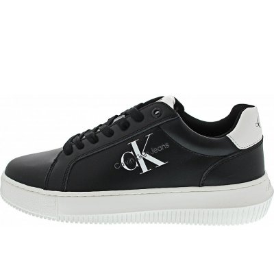 Calvin Klein Chunky Cupsole Mono LTH Sneaker in black-white Calvin Klein Chunky Cupsole Mono LTH Sneaker in black-white