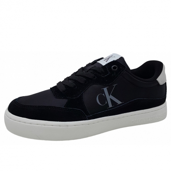 Calvin Klein Classic Cupsole Iconic Sneaker in black bright white