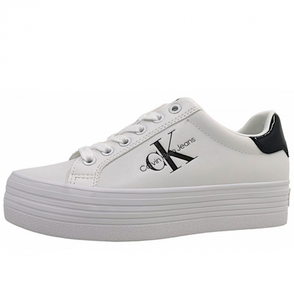 Calvin Klein Bold Flatform Schnürer in 01W- Bright
