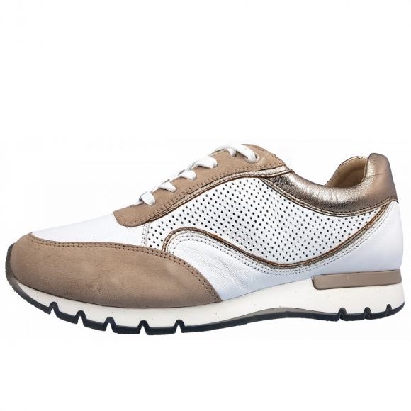 Caprice Sneaker in 119 white/taupe