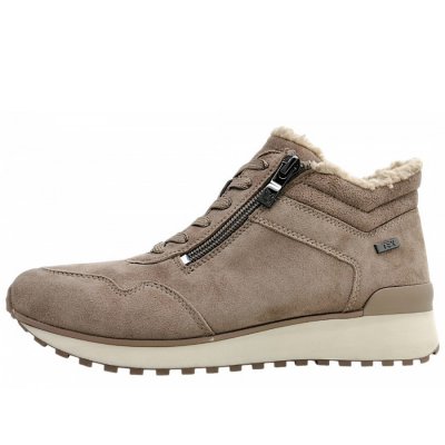 Caprice Schnürer in Taupe suede 343