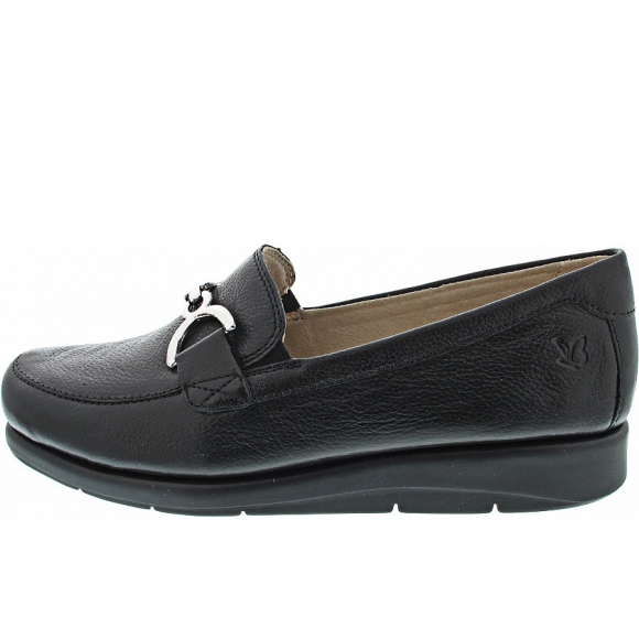 Caprice Slipper in black Nappa