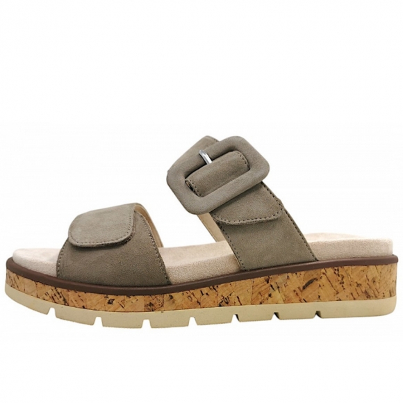 Caprice Pantolette in taupe 343