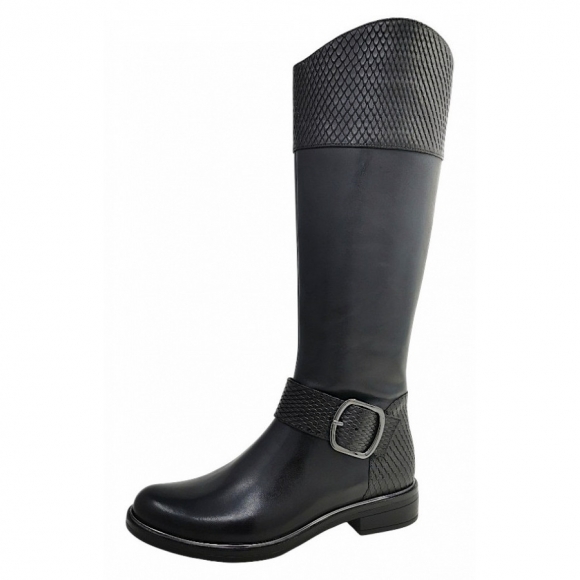 Caprice Schaftstiefel in black comb 019