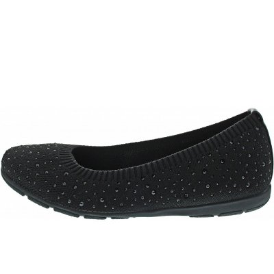 Caprice Ballerina in black Knit