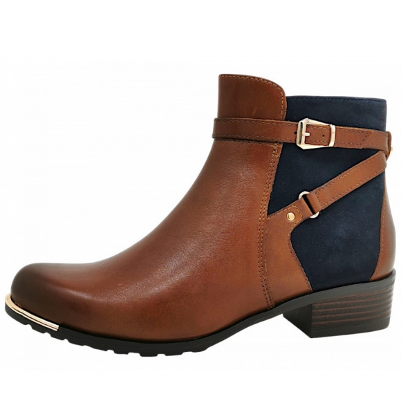 Caprice Stiefel in cognac comb 313