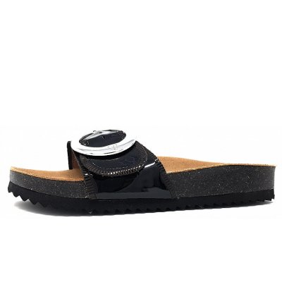 Caprice Pantolette in 018 Black Patent Caprice Pantolette in 018 Black Patent