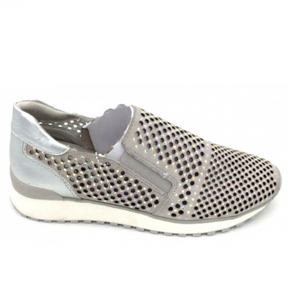 Caprice slipper Slipper in grau-kombiniert