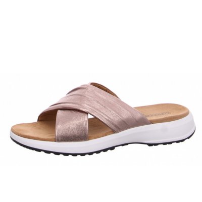 Caprice Pantolette in 341 taupe metallic Caprice Pantolette in 341 taupe metallic