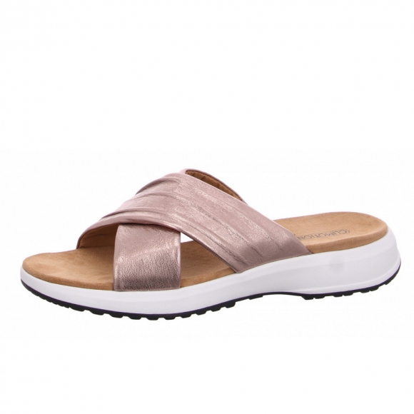 Caprice Pantolette in 341 taupe metallic