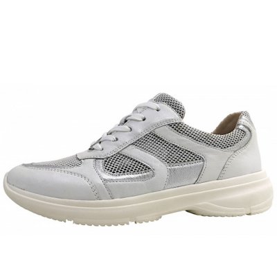 Caprice Schnürer in white/silver 183 Caprice Schnürer in white/silver 183
