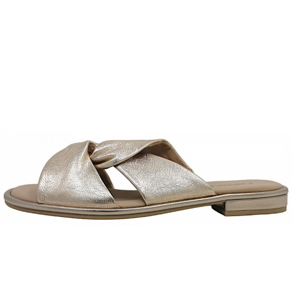 Caprice Pantolette in Platin Metalic 959