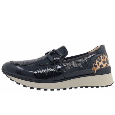 Caprice Slipper in Black naplak 017 Caprice Slipper in Black naplak 017