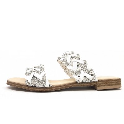Caprice Pantolette in 167 white crystal Caprice Pantolette in 167 white crystal