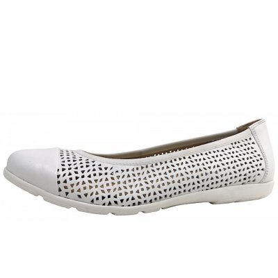 Caprice Ballerina in white 160