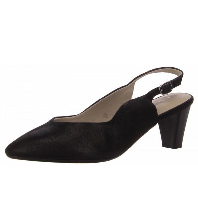 Caprice sling Slingpumps in schwarz kombi.