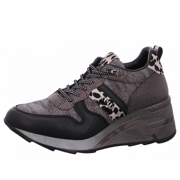 Cetti Sneaker in glitter baracus antracita