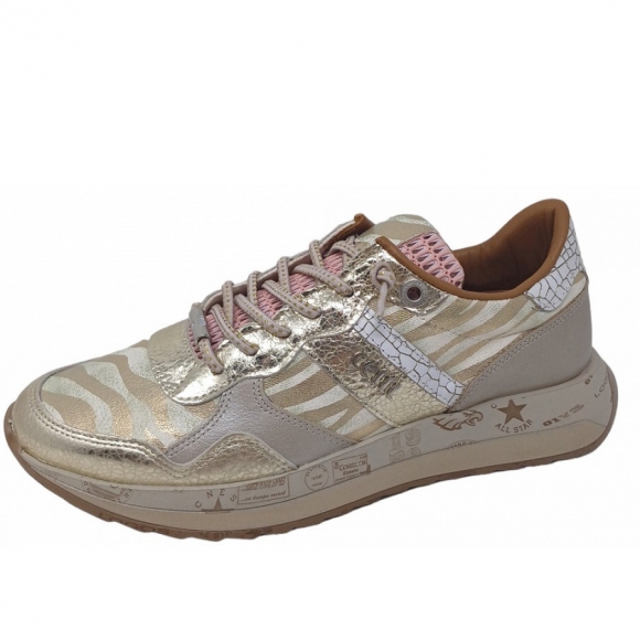 Cetti Sneaker in metalic zebra platinum