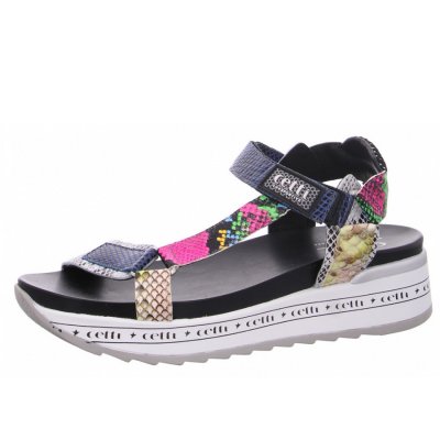 Cetti Sandale in snake multi