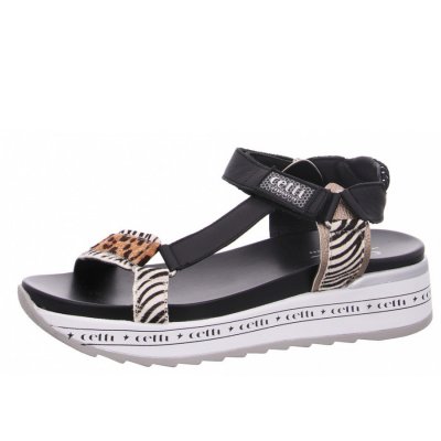 Cetti Sandalette in zebra leo multi