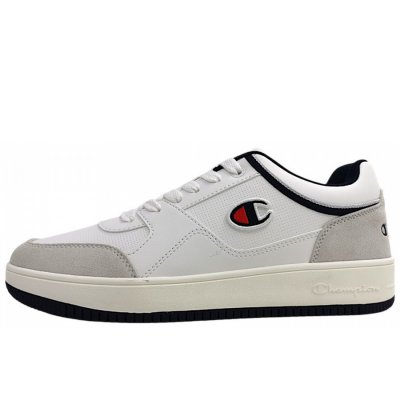 Champion RD18 Low sportlicher Schnürer in white/navy/natural Champion RD18 Low sportlicher Schnürer in white/navy/natural